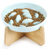 Ceramic Elevated Slow Feeder Cat Bowl