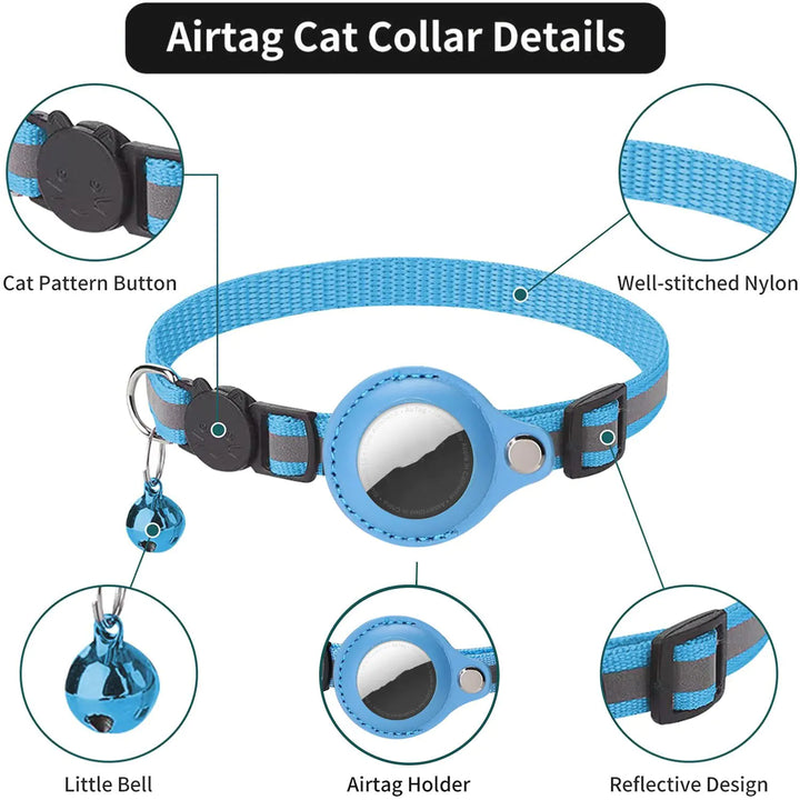 Trackable Pet Collar with Airtag Slot