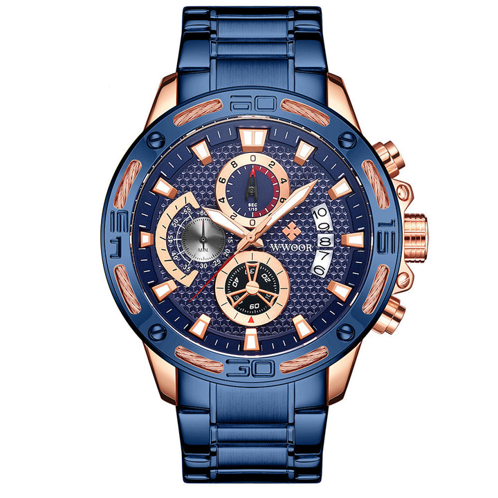 WWOOR 2021 Fashion Mens Watches Top Brand Luxury Gold