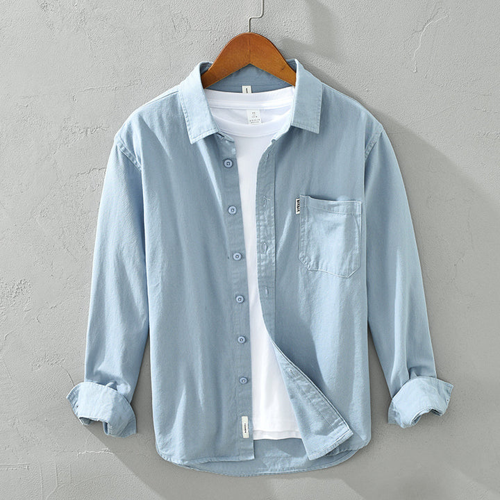 Long Sleeve Cotton Shirt Loose Casual