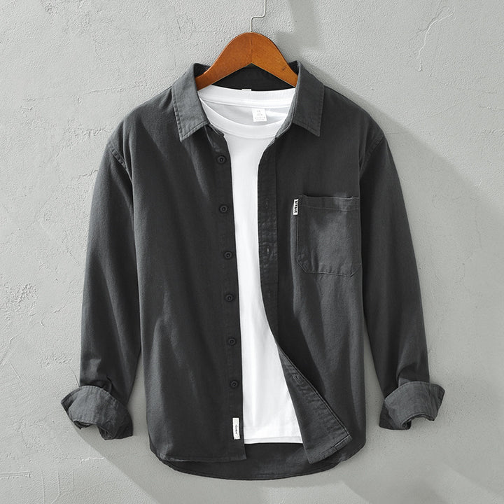 Long Sleeve Cotton Shirt Loose Casual