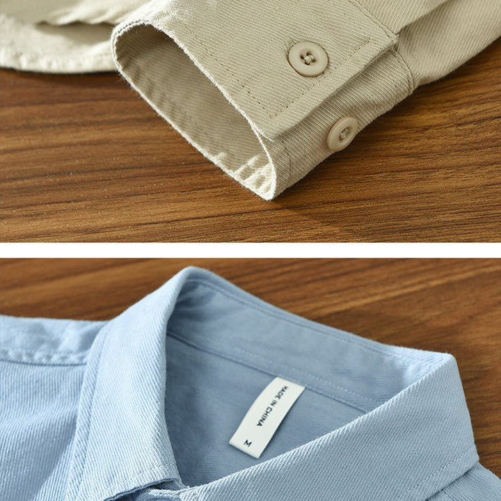 Long Sleeve Cotton Shirt Loose Casual